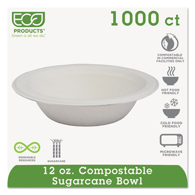 EP-BL12 ECO-Products® Sugarcane Bowls (12-oz)